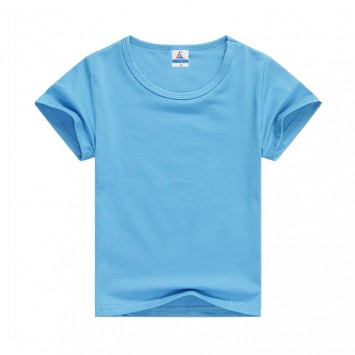 TLW3203#童款纯色200克莱卡精梳棉T恤